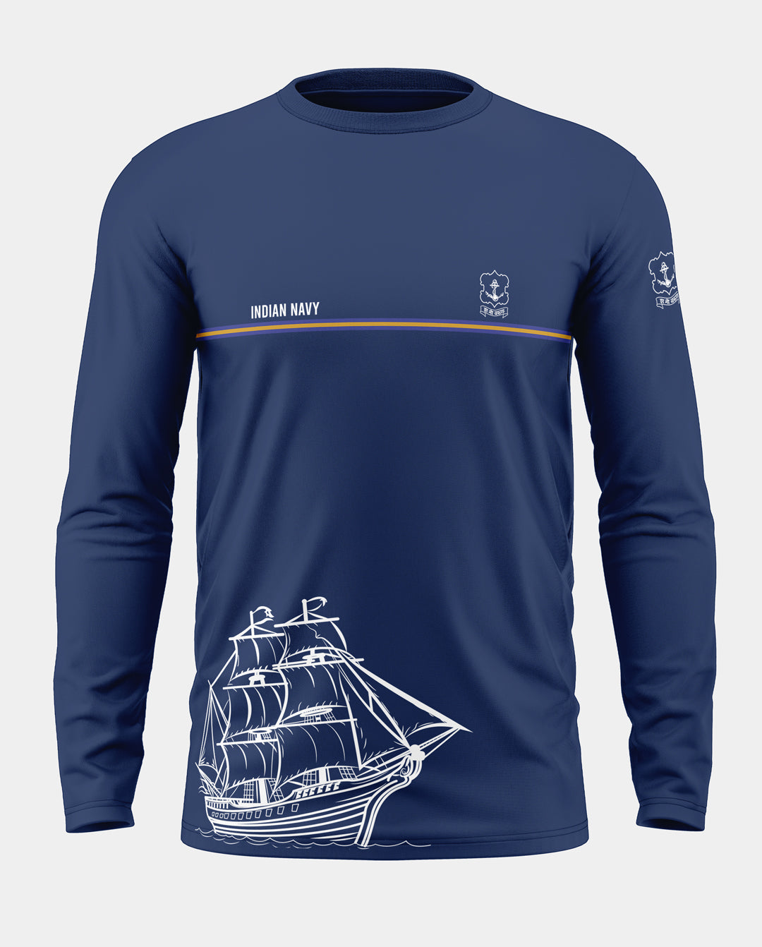 Indian Navy Pride Cotton Full Sleeve T-shirt