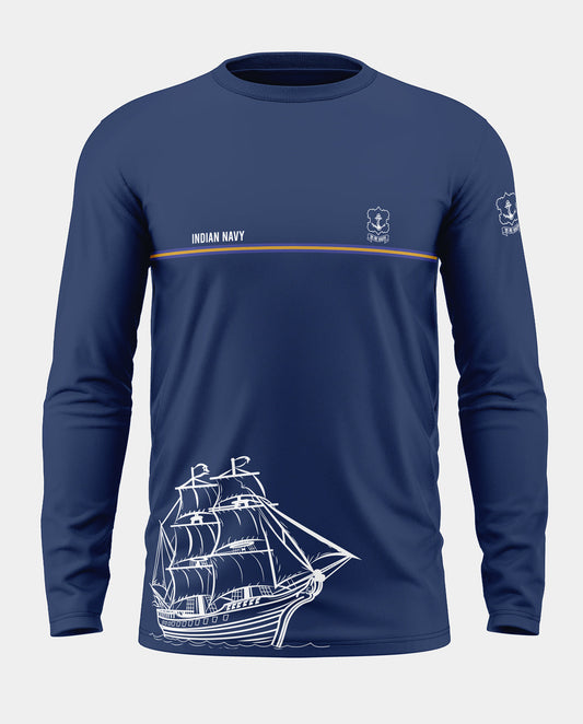 Indian Navy Pride Cotton Full Sleeve T-shirt