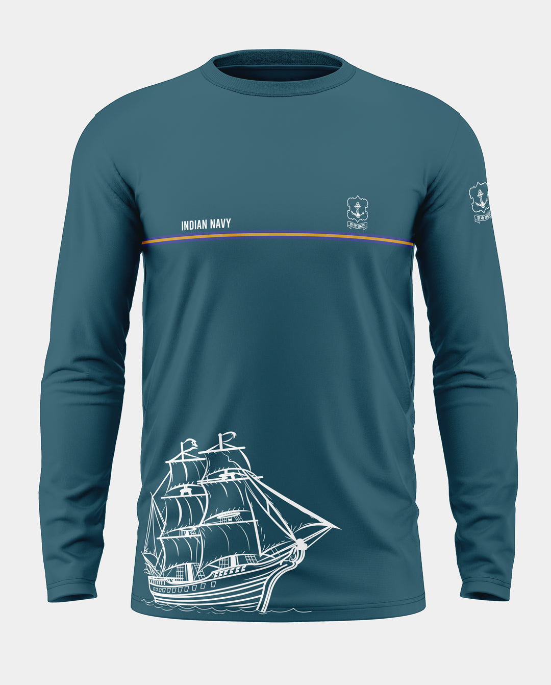 Indian Navy Pride Cotton Full Sleeve T-shirt