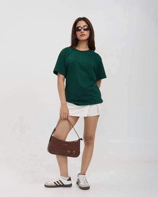 Jade Plain Oversized T-Shirt