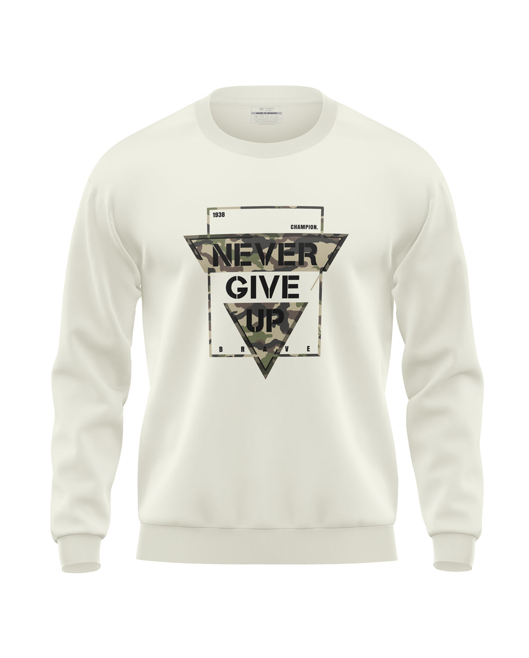 Never Give Up Prime Soft Cotton Sweatshirt