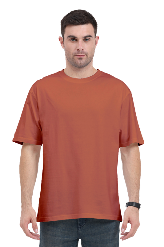 Oversized Classic T-Shirt Plain Coral