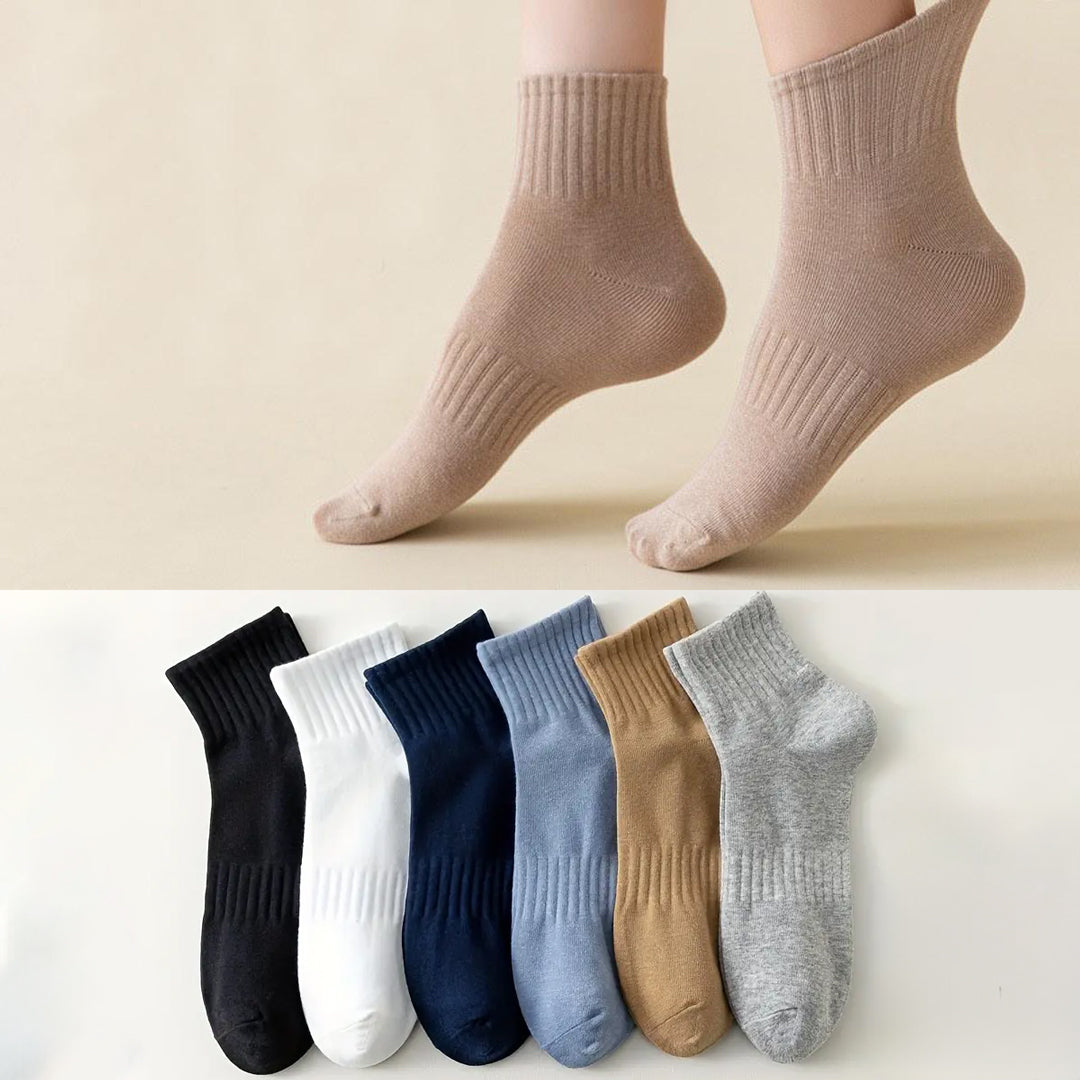 6-Pair Ankle Breathable Socks Combo