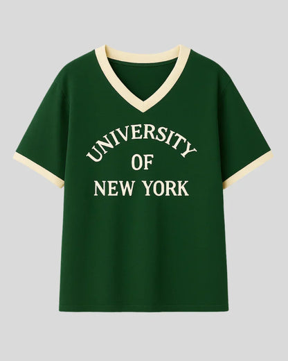 Uni NY Tap-Out V-Neck Oversize T-Shirt