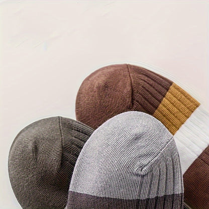 5-Pair Block Ankle Socks Combo