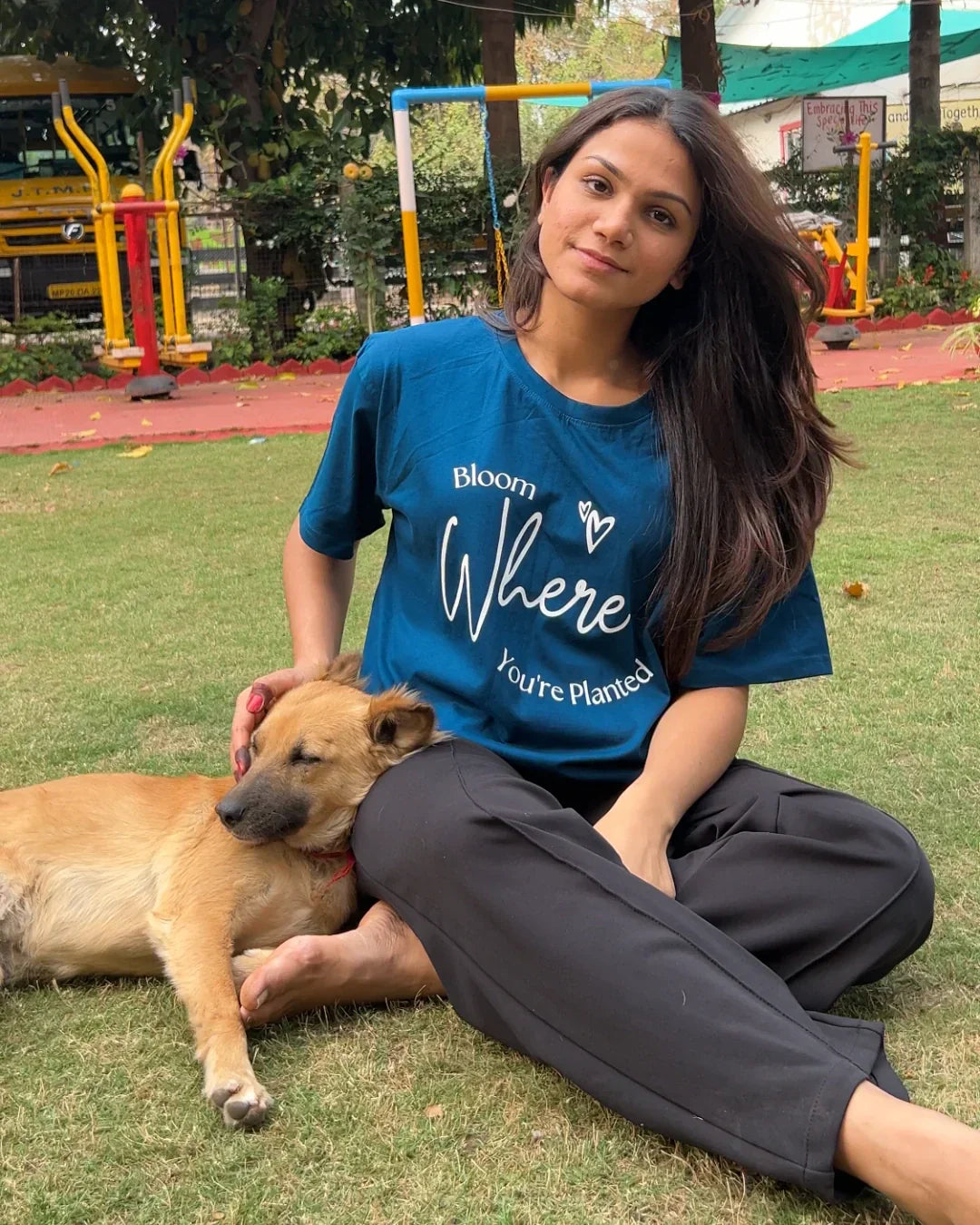 Bloom Where You Are Planted Oversized T-Shirt