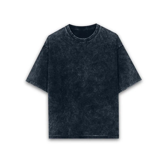 Unisex Acid Wash Oversized T-shirt - Plain