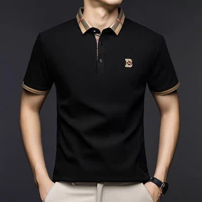 Eminence Plaid Essence Polo T-Shirt