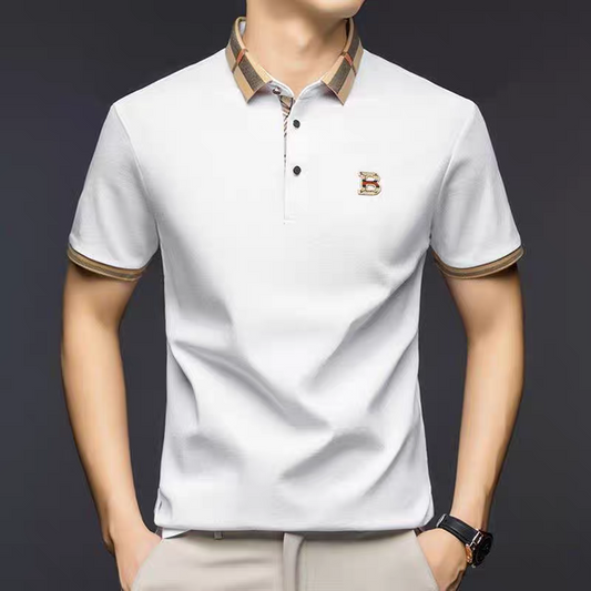 Eminence Plaid Essence Polo T-Shirt