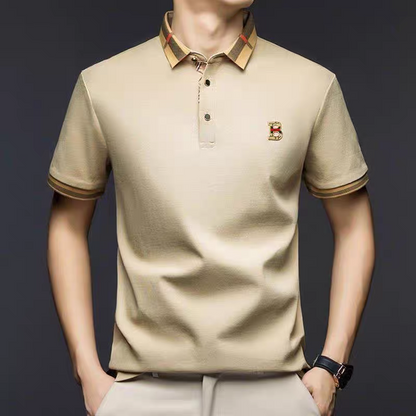 Eminence Plaid Essence Polo T-Shirt