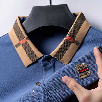 Heritage Check Collar Polo T-Shirt