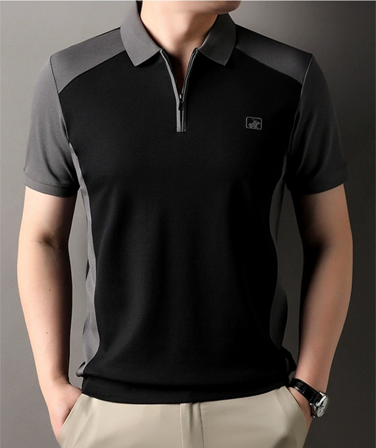 Stallion Crest Zip Polo T-Shirt