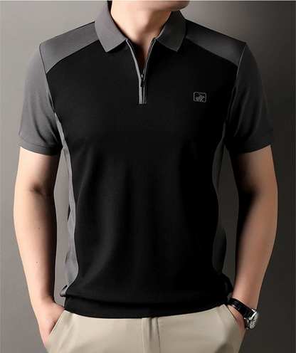 Stallion Crest Zip Polo T-Shirt