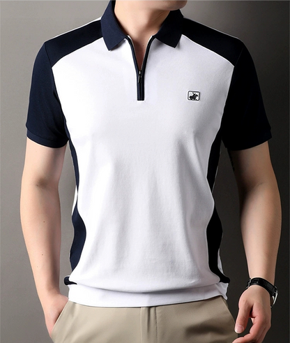 Stallion Crest Zip Polo T-Shirt