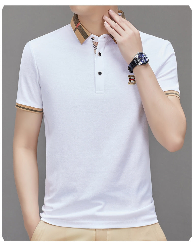 Heritage Check Collar Polo T-Shirt