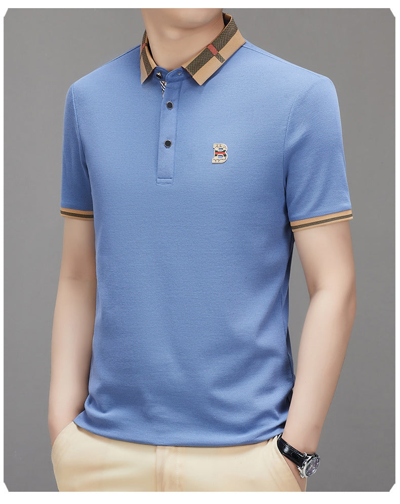 Heritage Check Collar Polo T-Shirt