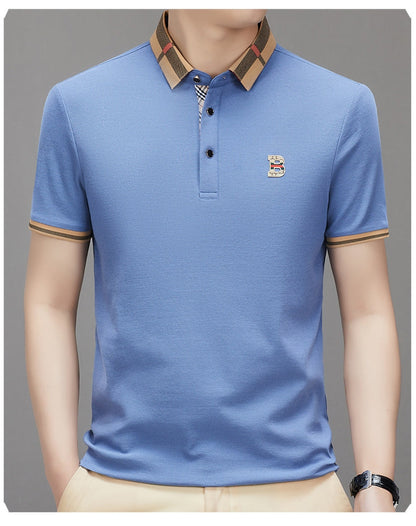 Heritage Check Collar Polo T-Shirt