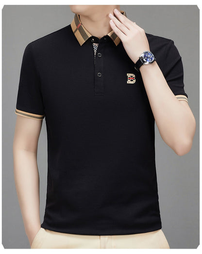 Heritage Check Collar Polo T-Shirt