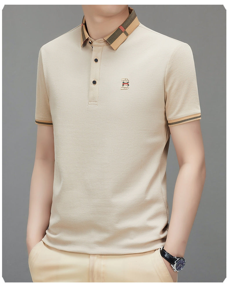 Heritage Check Collar Polo T-Shirt
