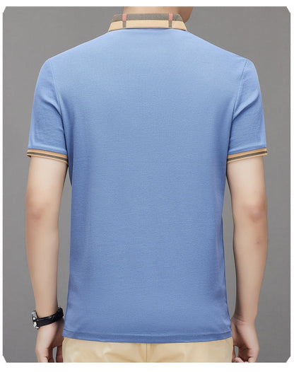 Heritage Check Collar Polo T-Shirt