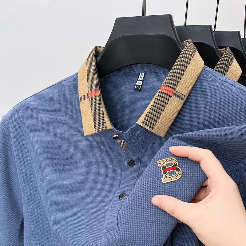 Elitaire Plaid Collar Polo