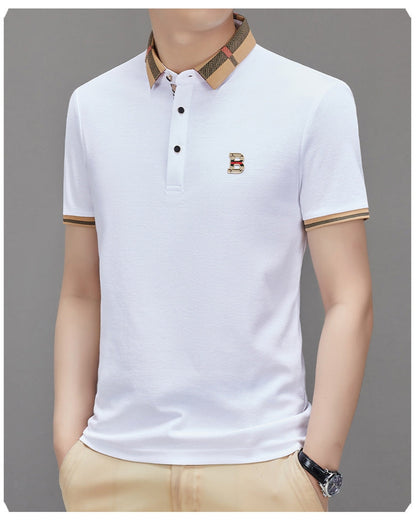 Heritage Check Collar Polo T-Shirt