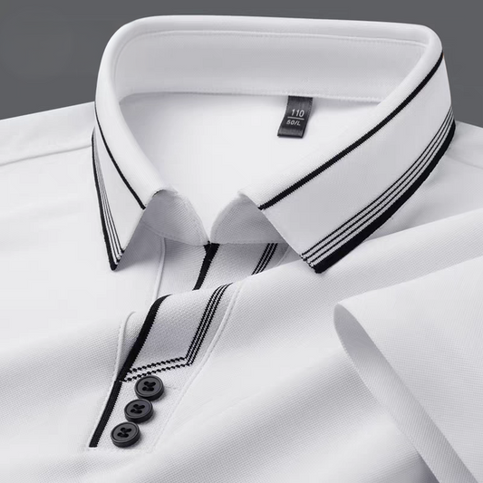 White Crestline Polo T-Shirt