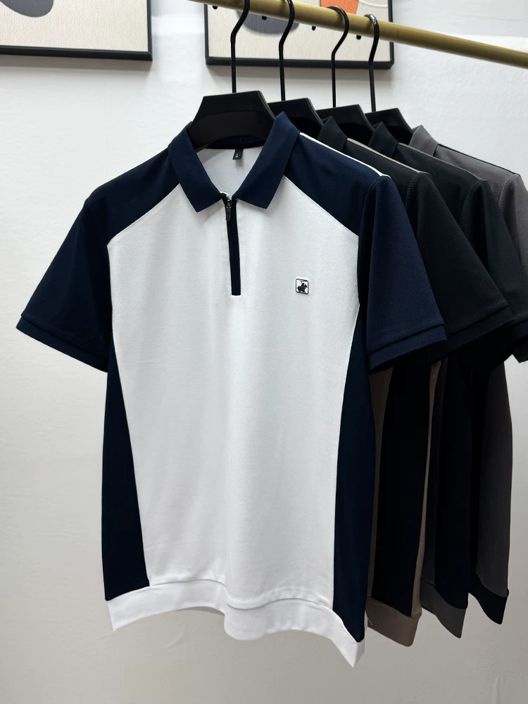 Stallion Crest Zip Polo T-Shirt