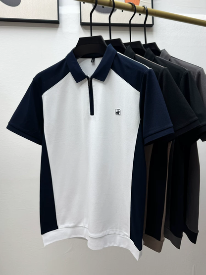 Stallion Crest Zip Polo T-Shirt