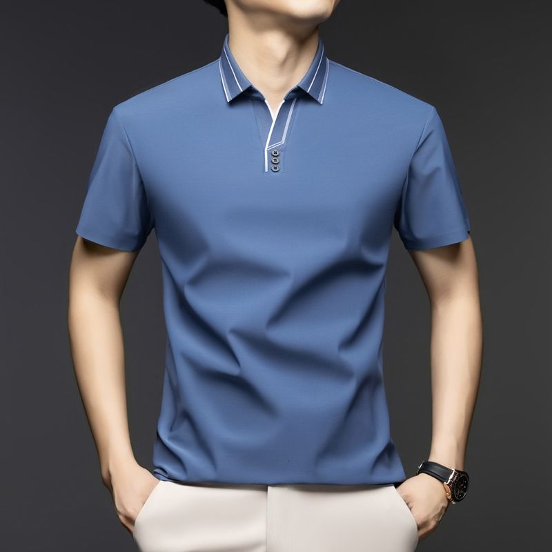 Azure Crestline Polo T-Shirt