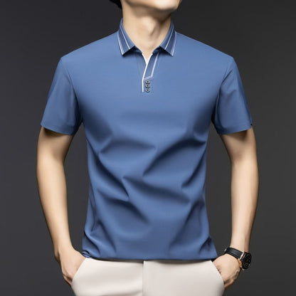 Azure Crestline Polo T-Shirt