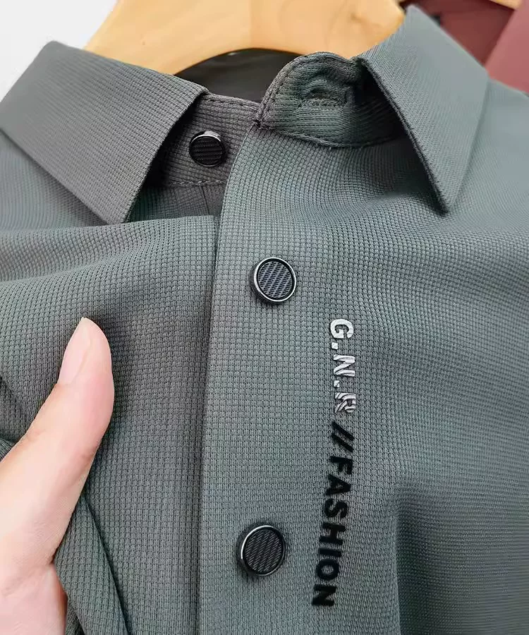 Eclipsed Grid Polo T-Shirt