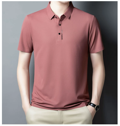 Eclipsed Grid Polo T-Shirt