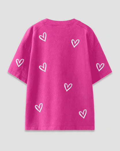 Hot Pink Lover Oversized T-Shirt
