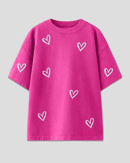 Hot Pink Lover Oversized T-Shirt