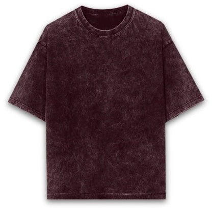 Unisex Acid Wash Oversized T-shirt - Plain