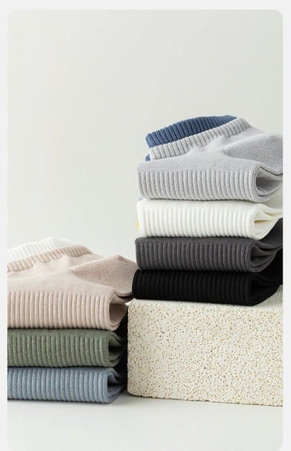 7-Pair Solid Color Socks Combo –  AirEase Effortless Comfort, Breathable Feel