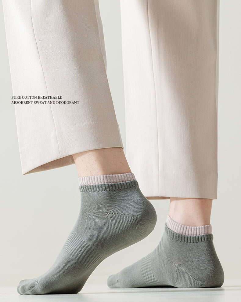 7-Pair Solid Color Socks Combo –  AirEase Effortless Comfort, Breathable Feel