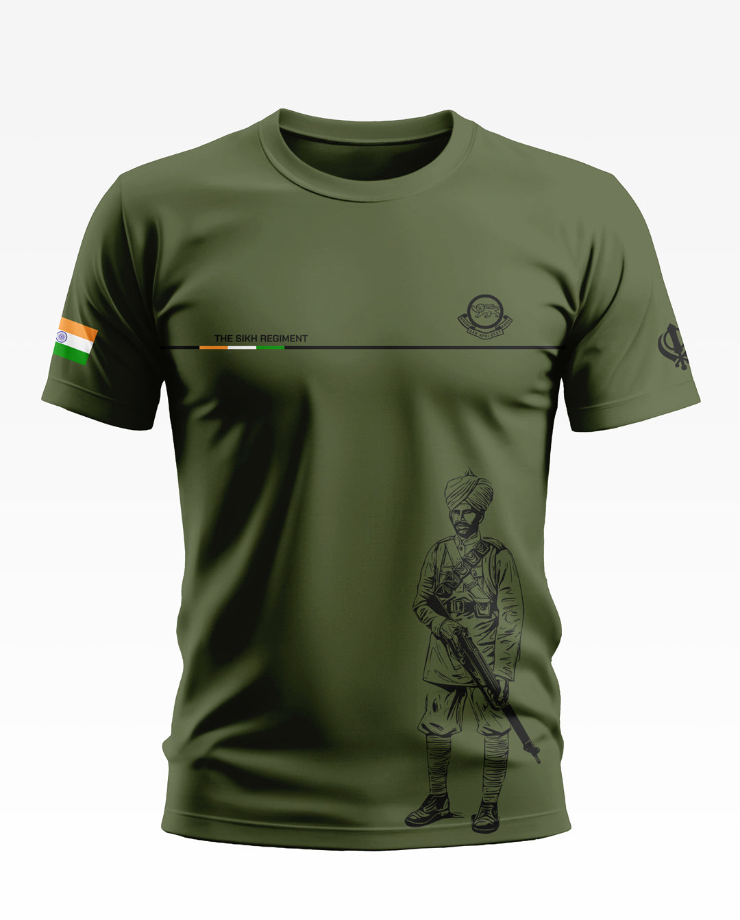 The Sikh Regiment Soft Cotton T-shirt