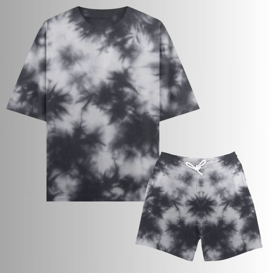 Unisex Tie Dye Oversized T-Shirt Combo (Yellow)