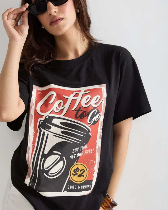 Vintage Coffee Oversized T-Shirt