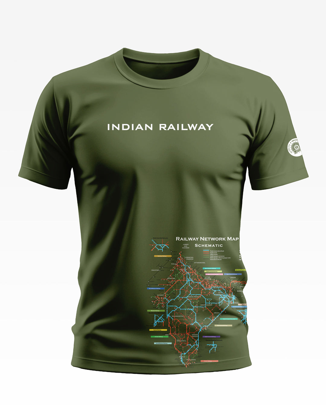 Ind Railway Soft Cotton T-shirt