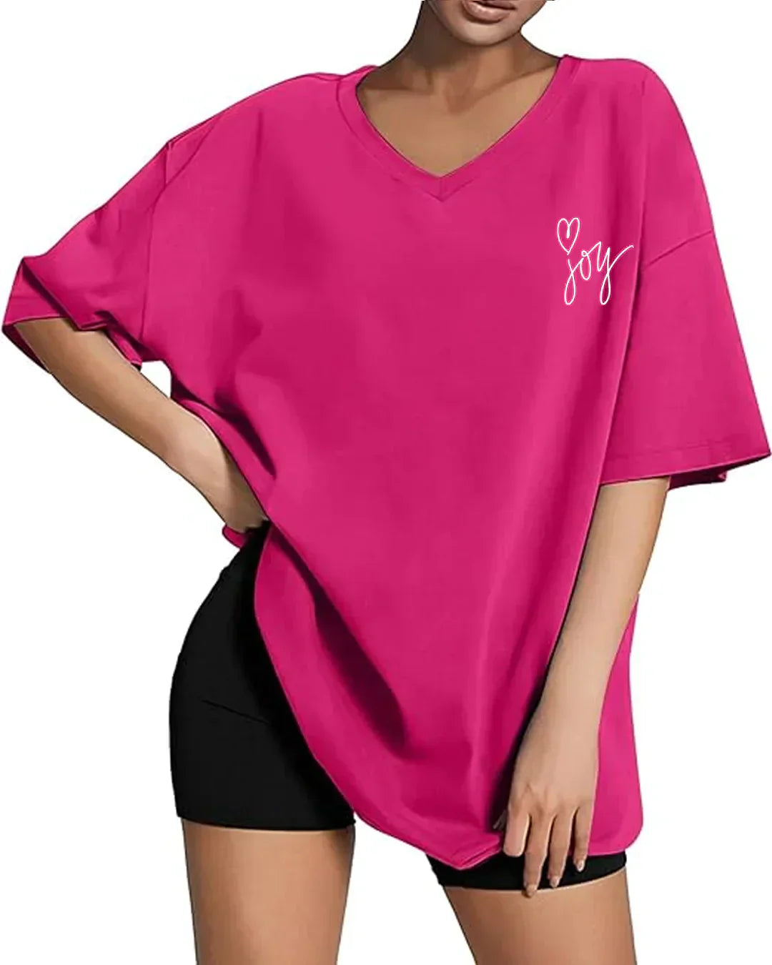 Joy V-Neck Oversize T-Shirt