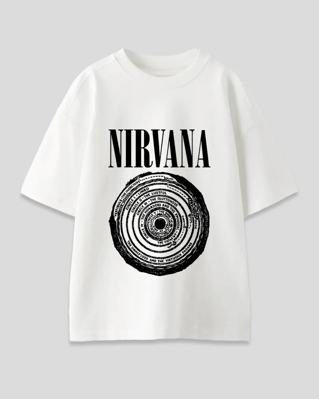 White Nirvana Oversized T-Shirt