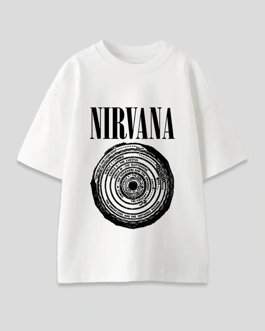 White Nirvana Oversized T-Shirt