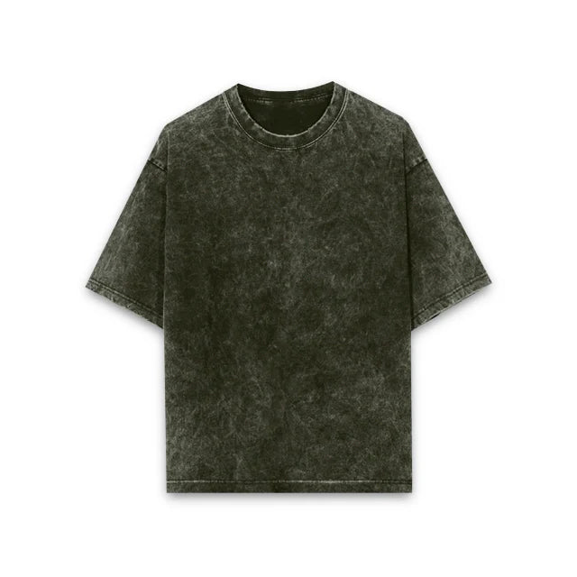 Unisex Acid Wash Oversized T-shirt - Plain