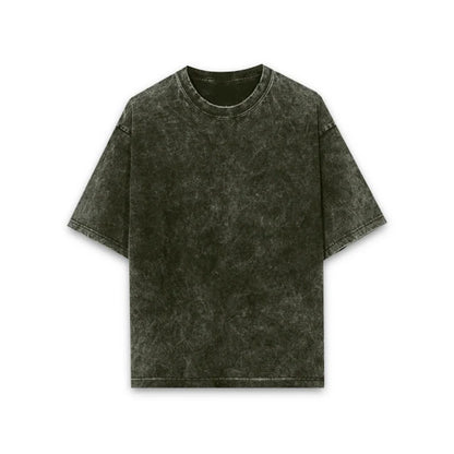 Unisex Acid Wash Oversized T-shirt - Plain
