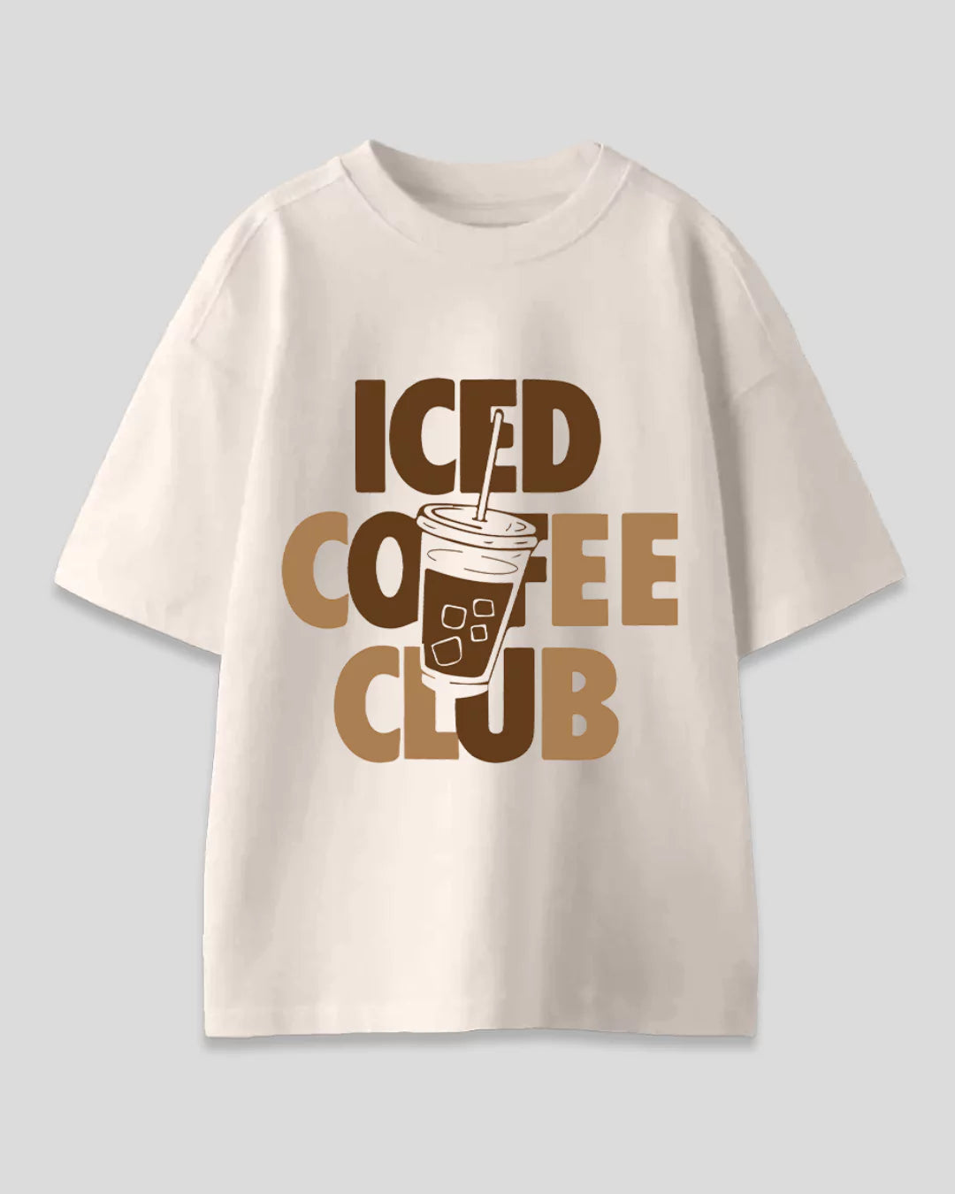 Offwhite Iced Coffee Club Oversized T-Shirt